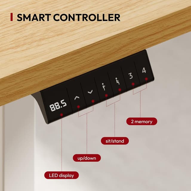 Thumbnail 4 de SANODESK QS Escritorio Elevable 110x54 Arce