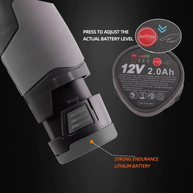 Detalle 2 de SPTA Akku Mini Auto 12V Kratzer Killer – kabelloser Mini-Polierer für RO/DA, Schleifen und Reinigen