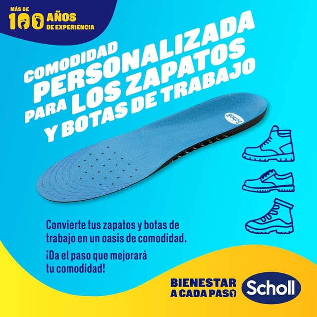 Detalle 2 de Scholl GelActiv Plantillas para Hombre, talla 40–46,5 👞