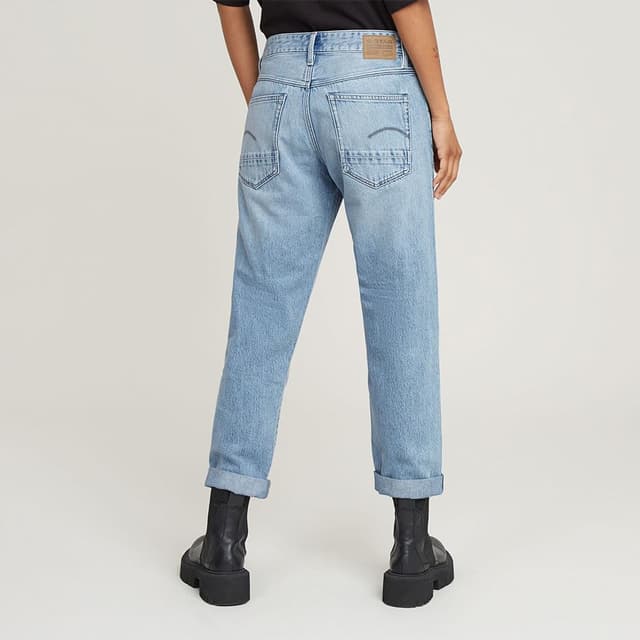 Detalle de G-Star RAW Damen Kate Boyfriend Jeans – Low Waist mit Relaxed Fit im Hüft- und Oberschenkelbereich
