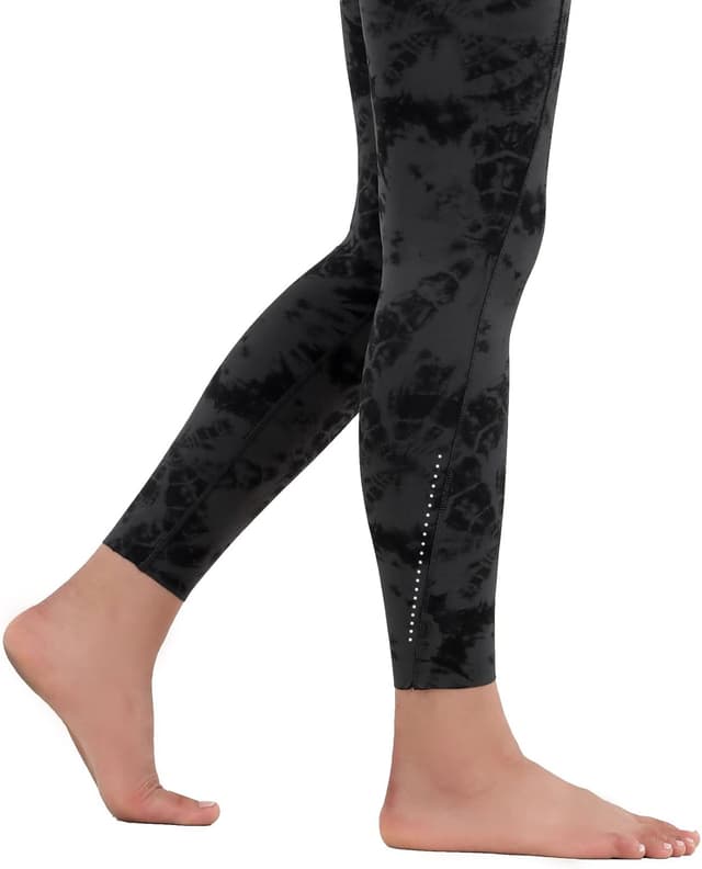 Detalle de OVRUNS high-waist gym leggings with pockets for women (yoga, running & compression)