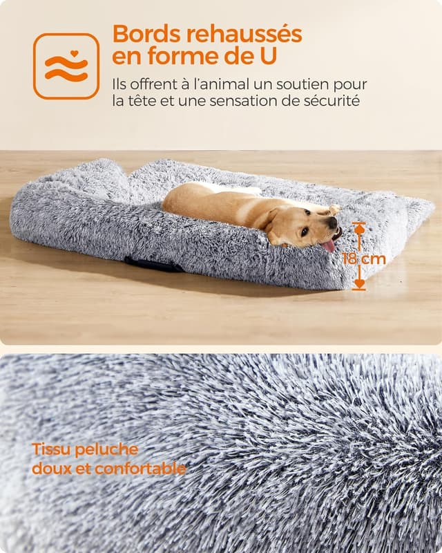 Detalle 2 de Feandrea FluffyHug Panier pour Chien Taille XXL
