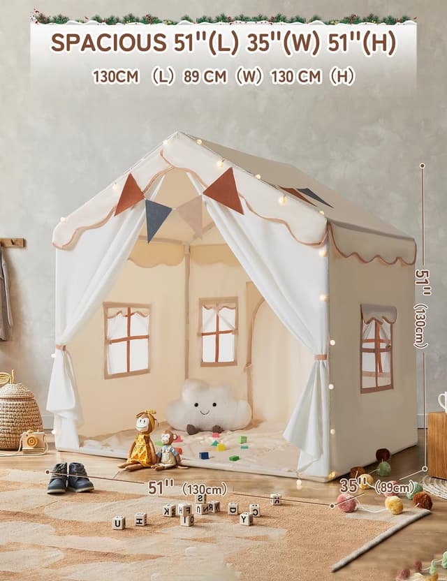 Thumbnail 6 de besrey 2 IN 1 Kinderzelt 130×90×130 cm 🏠