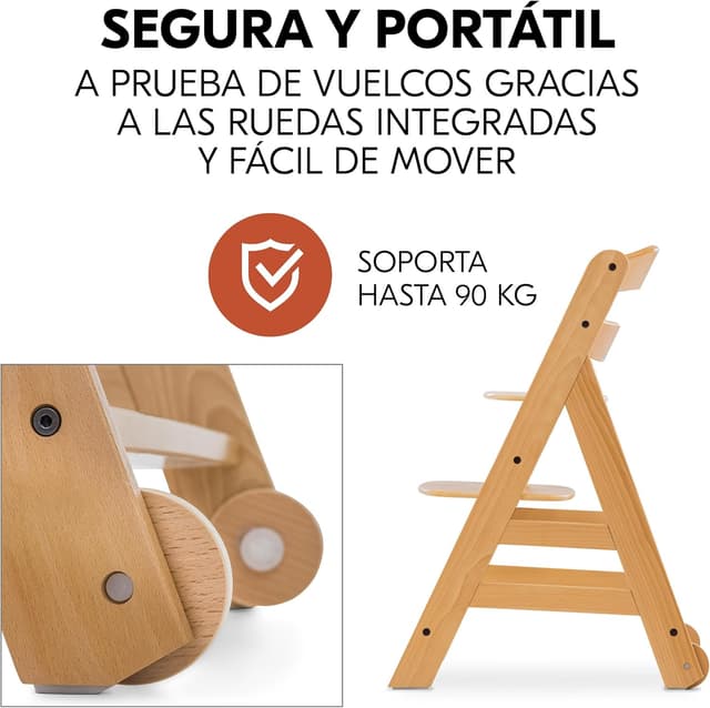 Detalle 2 de hauck Alpha Move Trona Evolutiva de Madera