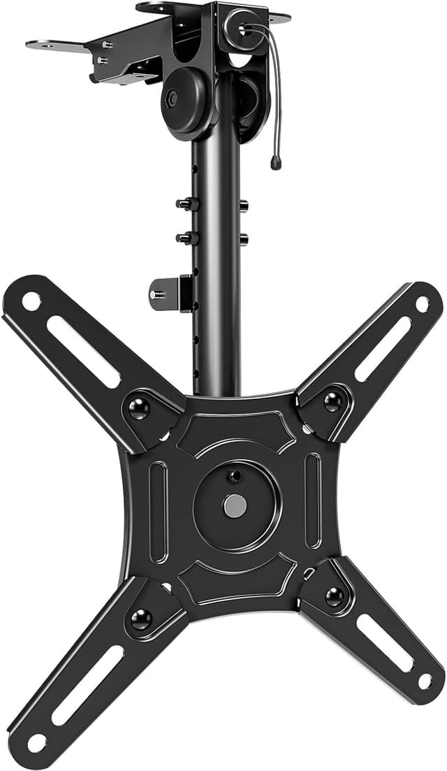 Detalle de ELIVED YD3030 Flip Down Ceiling TV Mount (14–40 in) with 360° Swivel and Height Adjustment