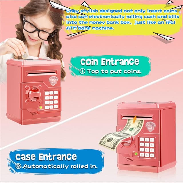 Thumbnail 2 de Qwifyu Piggy Bank Electronic ATM Safe