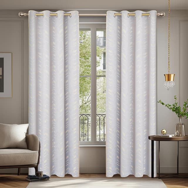 Imagen de Deconovo 140×180CM rideaux occultants bleu marine en OfertitasTOP