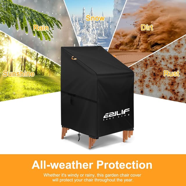 Thumbnail 6 de Ezilif 420D garden chair covers 70x90x80