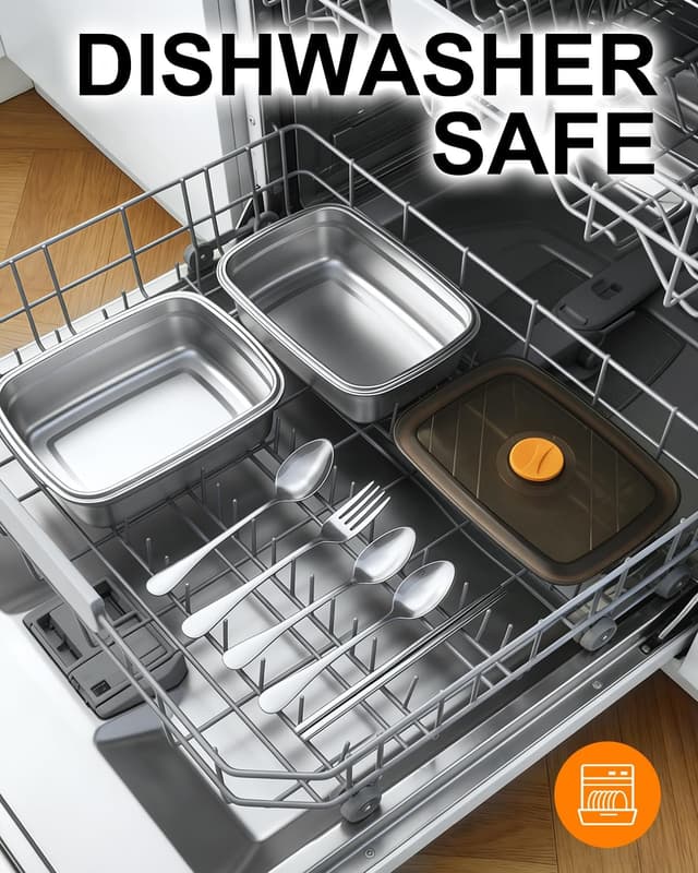 Thumbnail 6 de Moexili Electric Lunch Box (2026 Upgraded) 1.2L Cordless Heated Lunch Box with Timer, 24,000mAh Battery