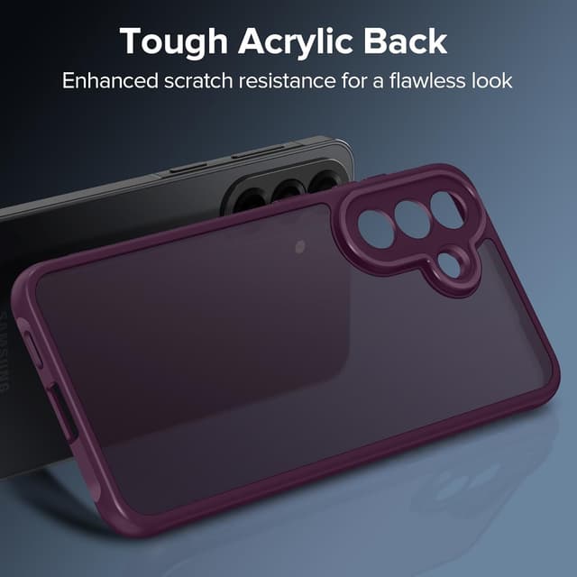 Thumbnail 6 de ivoler Cover per Samsung Galaxy A57 5G con 2 pellicole in vetro temperato, rosso vino – protezione opaca traslucida e protezione fotocamera