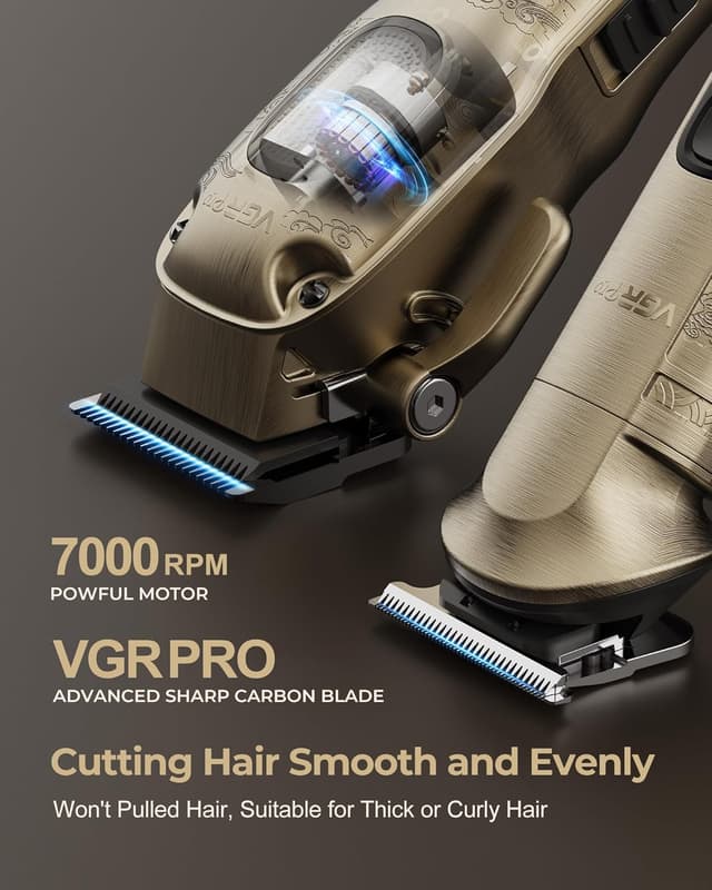Detalle 2 de Vgrpro Hair Clippers Professional USB Rechargeable 1️⃣