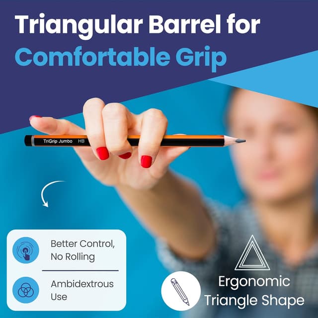 Thumbnail 3 de Eziglide TriGrip Jumbo HB Pencils