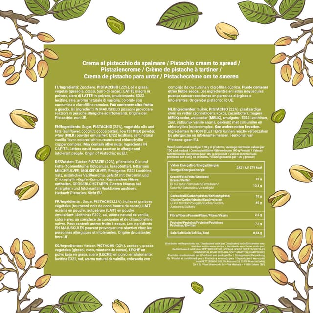 Thumbnail 4 de EATALIAN by AMZ BETTER Crema de Pistacho 🍫 500g Made in Italy