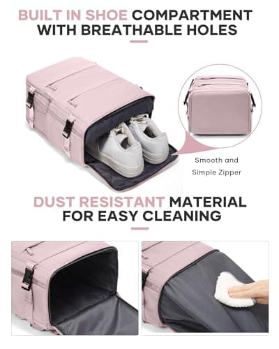 Detalle de BJLFS Mochila de viaje para cabina 40x30x20 (Ryanair/Vueling/Wizz Air) con compartimento para portátil y tejido impermeable