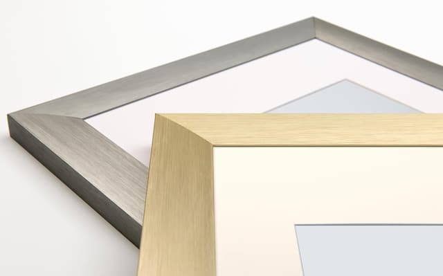 Detalle de Cadre photo Walther Design argenté 40 x 50 cm en aluminium AL050S