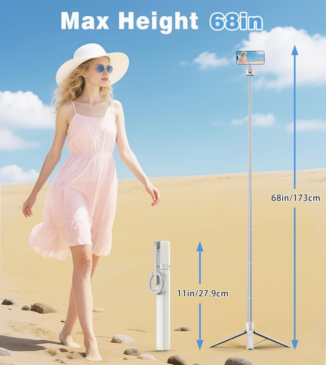 Thumbnail 3 de TONEOF 68" Magnetic Selfie Stick