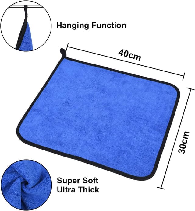 Thumbnail 1 de URAQT Microfibre Cleaning Cloths 6 Pack 40x30cm