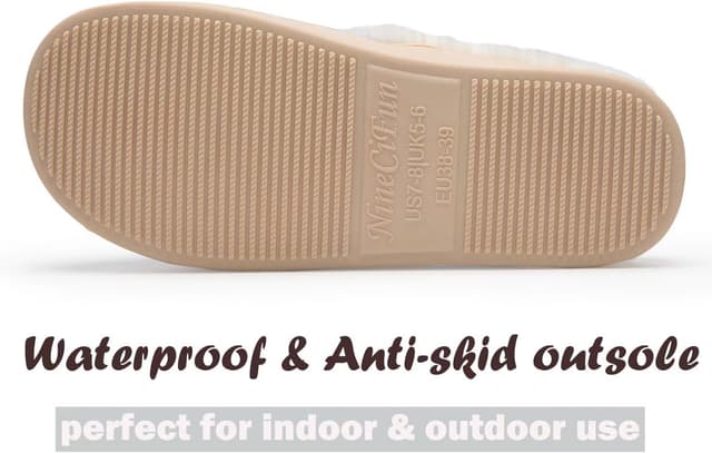 Thumbnail 6 de NineCiFun Fuzzy Slippers with Memory Foam ⚙