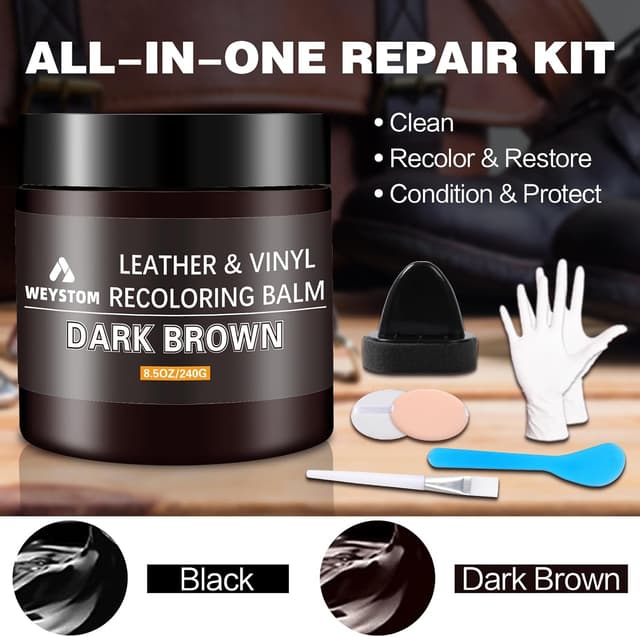 Thumbnail 4 de WEYSTOM Leather Recolouring Balm Dark Brown 100ml