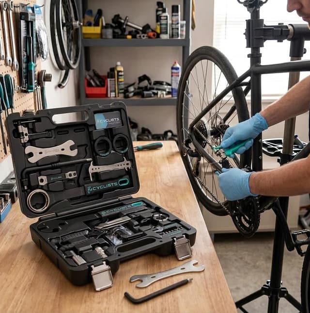 Detalle 1 de cyclists Fahrrad Reparaturset 27-teilig