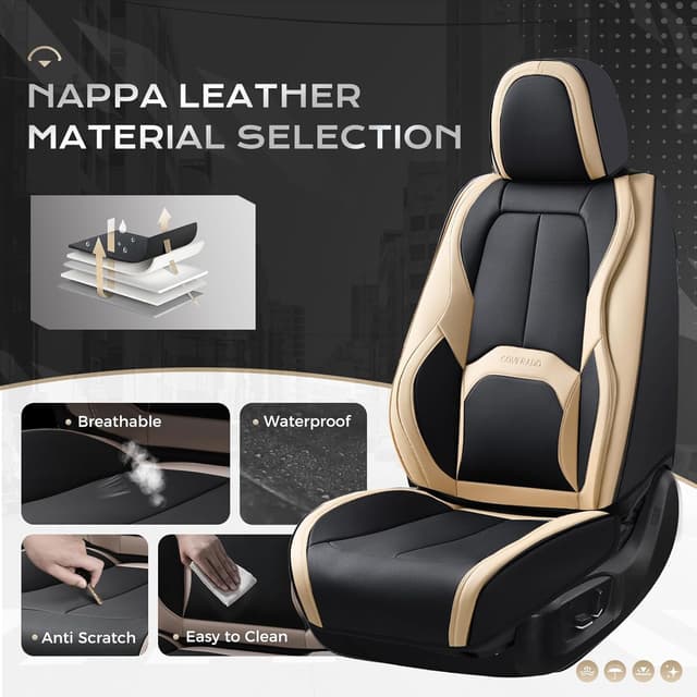 Thumbnail 4 de Coverado Leather Car Seat Covers Full Set