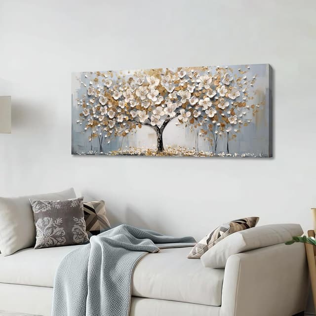 Detalle 2 de Decoración Moderna: Marco de Madera con Árbol de la Vida 🌳