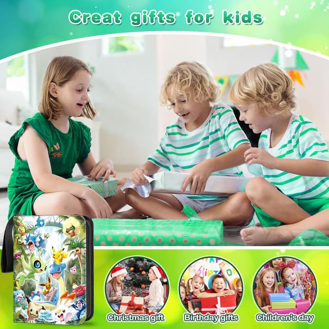 Thumbnail 6 de Sammelalbum für Karten – Tragbares Kartenalbum mit 50 Seiten, Platz für bis zu 400 Karten