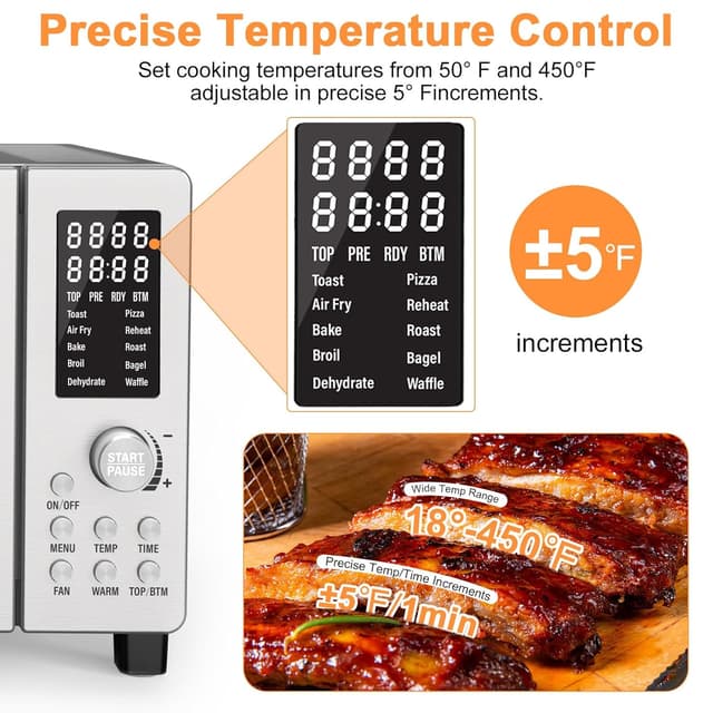 Detalle 2 de Nuwave Bravo Air Fryer Oven, 21-Qt