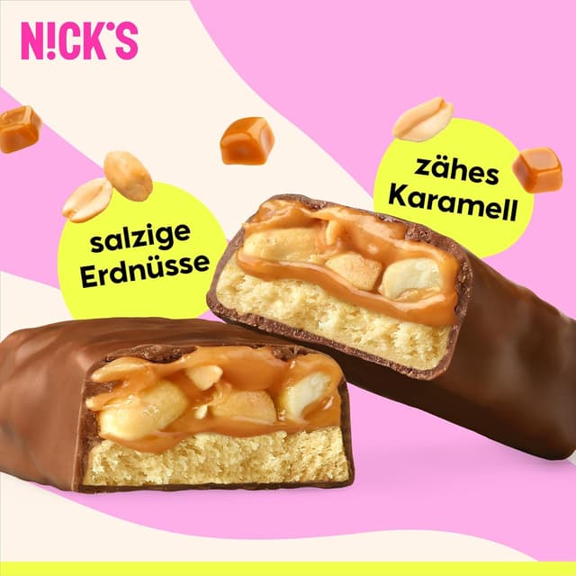 Thumbnail 4 de NICKS Protein Riegel Erdnuss Karamell 50 g
