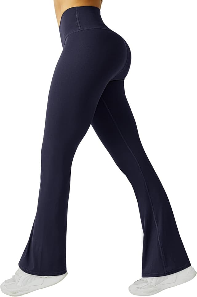 Detalle de Friptspyg V-High Waist Flared Leggings with Tummy Control for Women