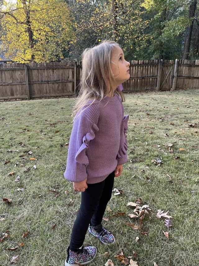 Thumbnail 4 de Arshiner Ragazze Maglione Maniche a Lanterna 7-14 Anni