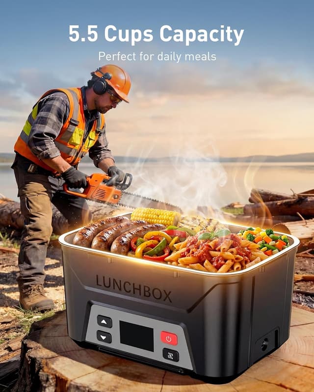 Thumbnail 4 de EAST OAK Cordless Electric Lunch Box 5.5 cups 🍱