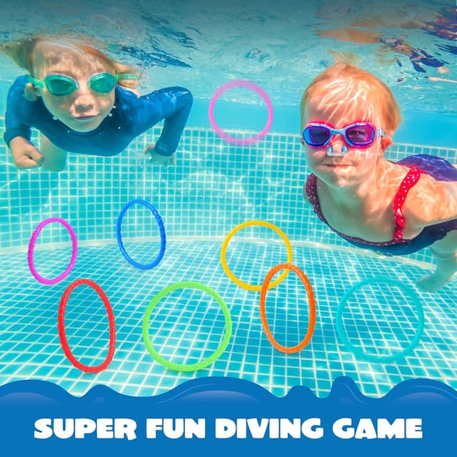 Detalle 1 de JOYIN dive rings 8 pack for kids