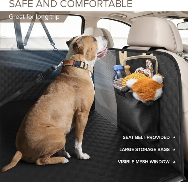 Detalle de SHARLOVY dog car seat cover extender 63x52in
