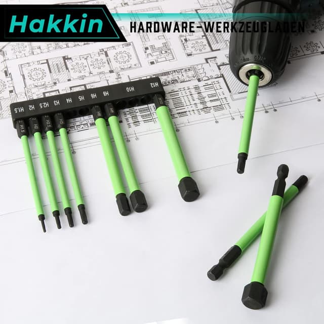 Detalle de Hakkin Bit-Set Hex 10-teilig 100 mm