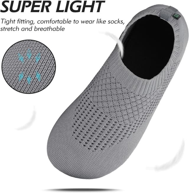 Detalle de SAGUARO Unisex-Badeschuhe für Herren & Damen – schnell trocknende Schwimmschuhe (EU 37–47)