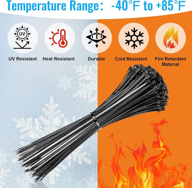 Thumbnail 3 de Fascette Elettricista Nero 400 pezzi 100/150/200mm