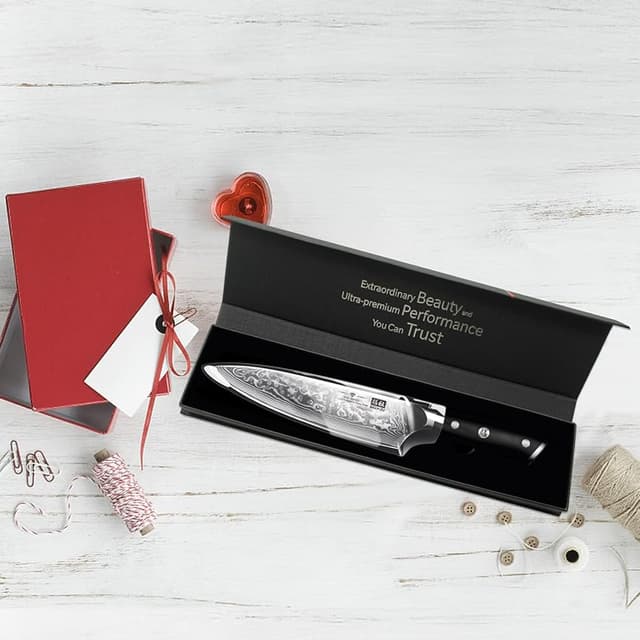 Thumbnail 6 de SHAN ZU Cuchillo Damasco 20cm 🍴 - Profesional & Versátil