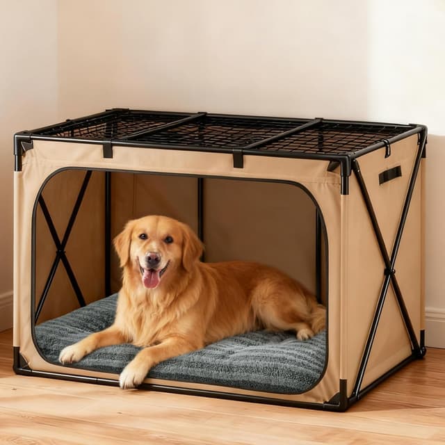 Detalle de Pawk Hundebett große Hunde XL – waschbares, atmungsaktives Hundekissen 102×69×9 cm