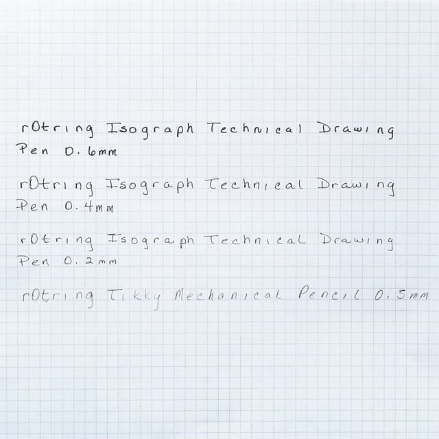 Thumbnail 2 de rOtring Isograph fineliner set 0.20mm