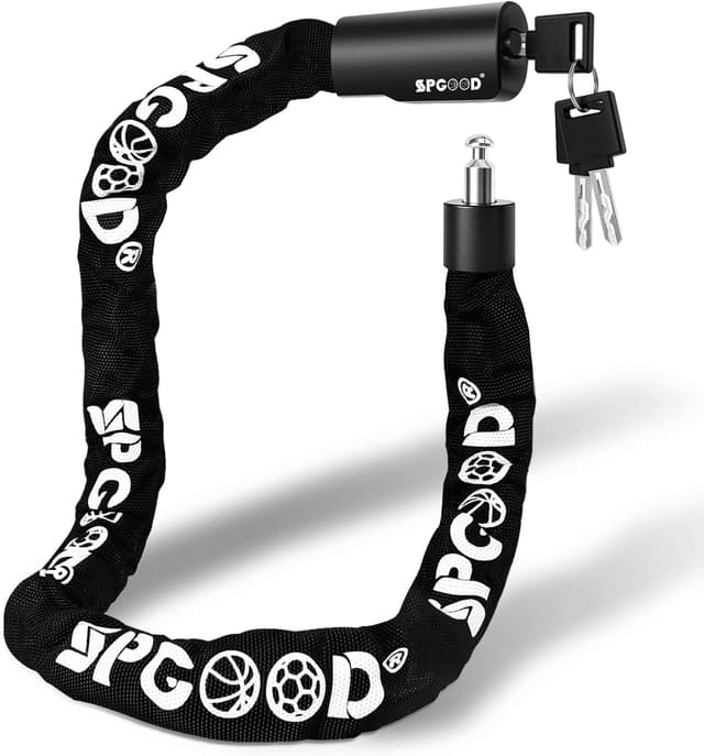 Detalle de SPGOOD Bike Lock 90 cm 6 mm Steel Chain