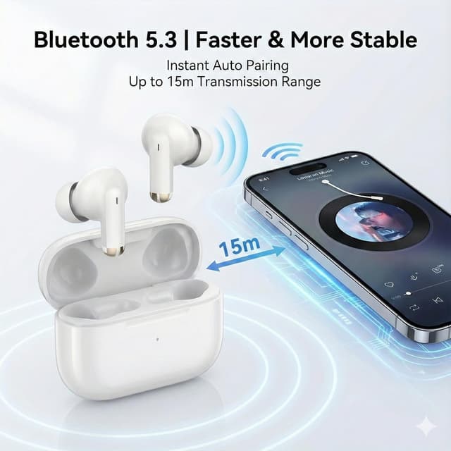 Thumbnail 1 de UXD Auricolari Bluetooth 5.3 Wireless, 25 Ore