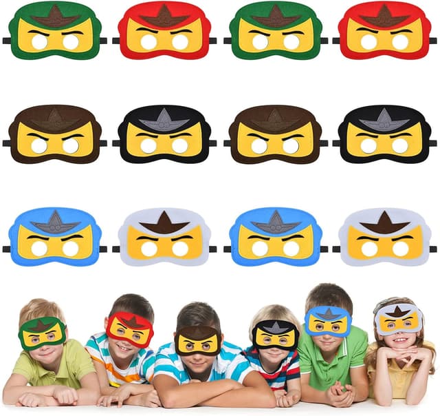 Detalle de URAQT cosplay maschere bambini 12 pezzi