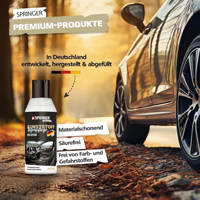 Detalle 2 de SPRINGER RX5700 Kunststoff-Tiefenpflege für Cockpit & Innenraum – 250 ml (Made in Germany)