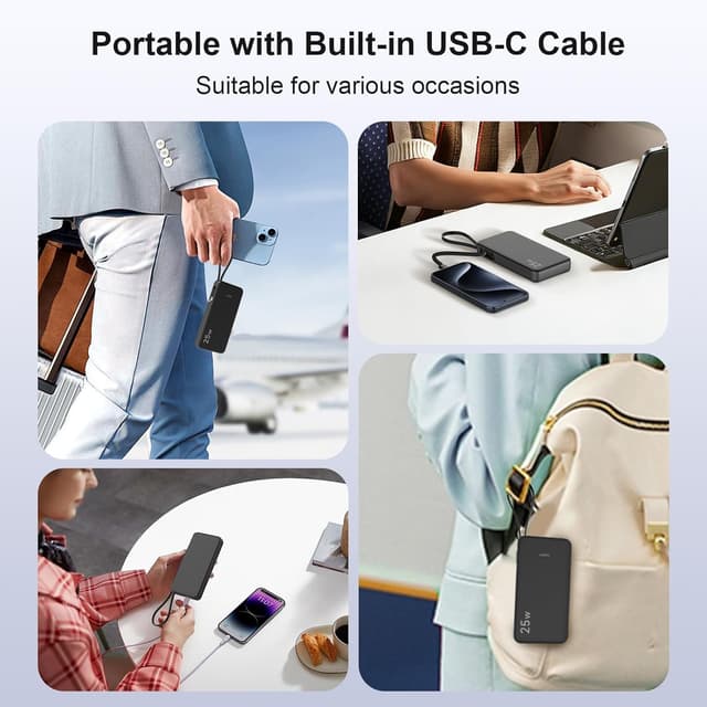 Detalle 2 de JUOVI power bank 10.000 mAh 25 W