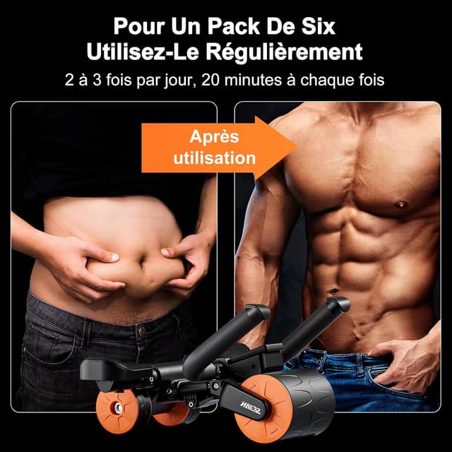 Thumbnail 5 de Bnlei Roue Abdominale à Rebond Automatique et Roues Abdominaux