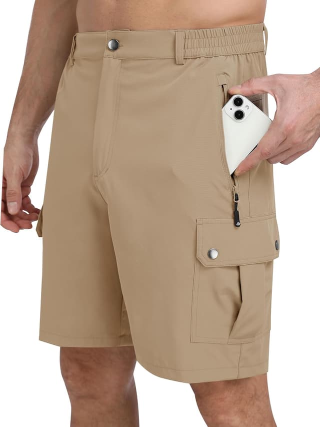 Thumbnail 6 de MoFiz Short de randonnée homme à séchage rapide et 5 poches