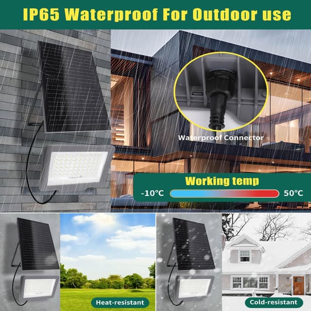 Thumbnail 5 de Aigostar Foco Solar Exterior con Mando 🌞 15000mAh, 6500K