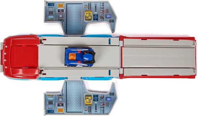 Detalle de Paw Patrol Pat Patrouille Pup Squad : Patrouilleur Chase (camion + voiture figurine)