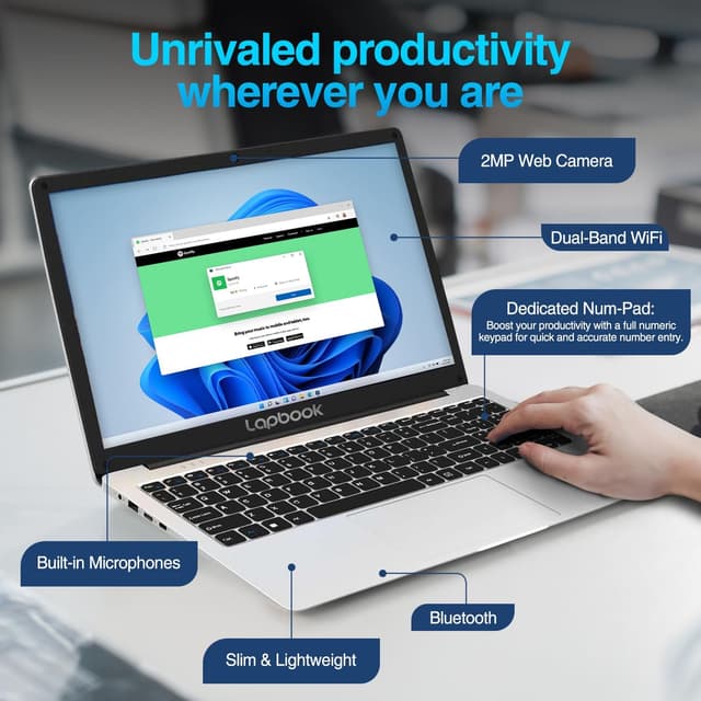 Detalle 2 de 15.6 Full HD laptop 16GB RAM 512GB SSD